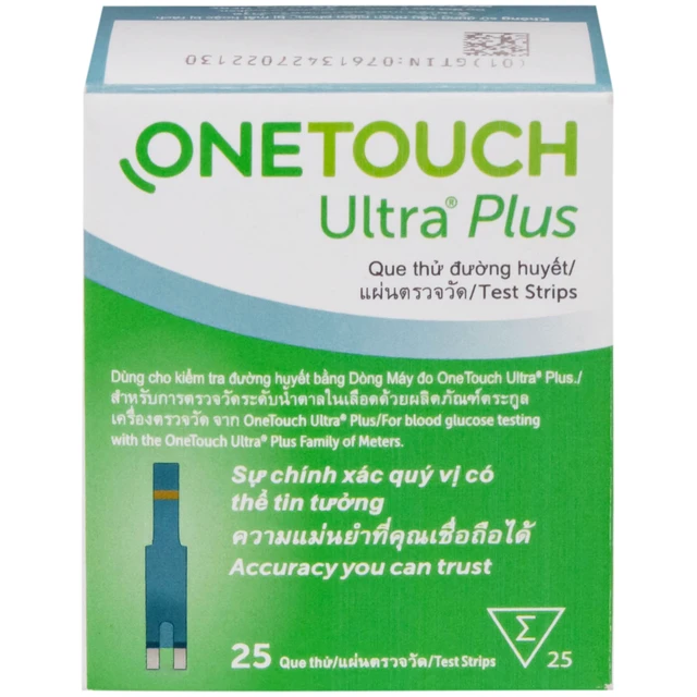Que thử đường huyết Onetouch Ultra Plus (hộp 25 que) - Ảnh 6