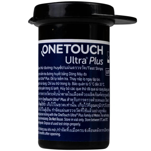 Que thử đường huyết Onetouch Ultra Plus (hộp 25 que)